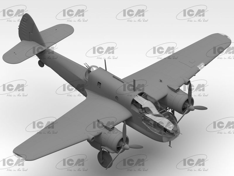 Сборная модель ICM 1/48 Bristol Beaufort Mk.I, Британский торпедоносец-бомбардировщик 2 Мировой Войны 48310 ICM48310 фото