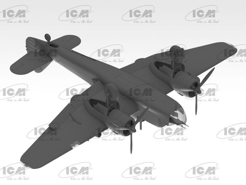 Сборная модель ICM 1/48 Bristol Beaufort Mk.I, Британский торпедоносец-бомбардировщик 2 Мировой Войны 48310 ICM48310 фото