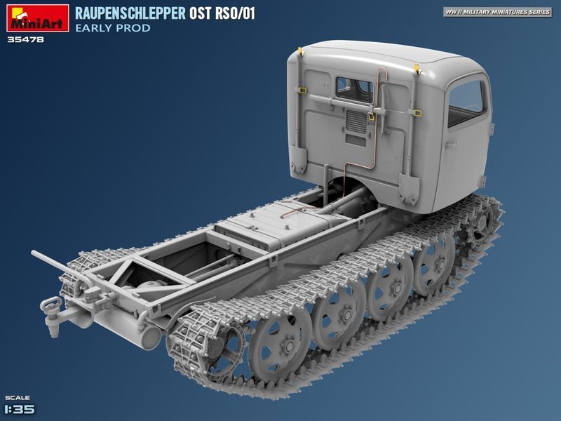 Німецький всюдихідний тягач 1/35 Raupenschlepper Ost RSO/01 Early Prod MiniArt 35478 , збірна модель Мініарт MA35478 фото