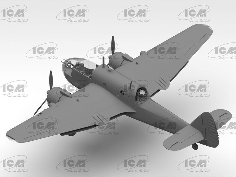 Сборная модель ICM 1/48 Bristol Beaufort Mk.I, Британский торпедоносец-бомбардировщик 2 Мировой Войны 48310 ICM48310 фото