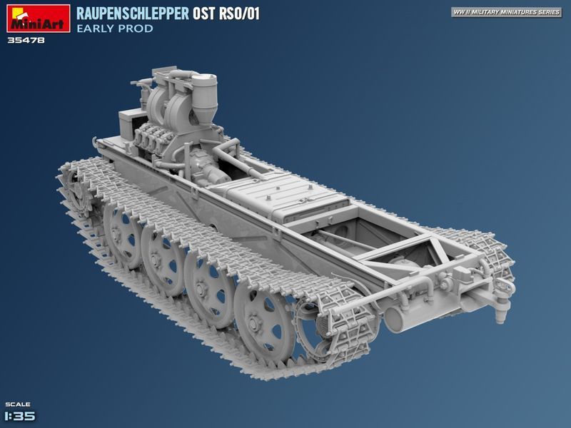 Німецький всюдихідний тягач 1/35 Raupenschlepper Ost RSO/01 Early Prod MiniArt 35478 , збірна модель Мініарт MA35478 фото