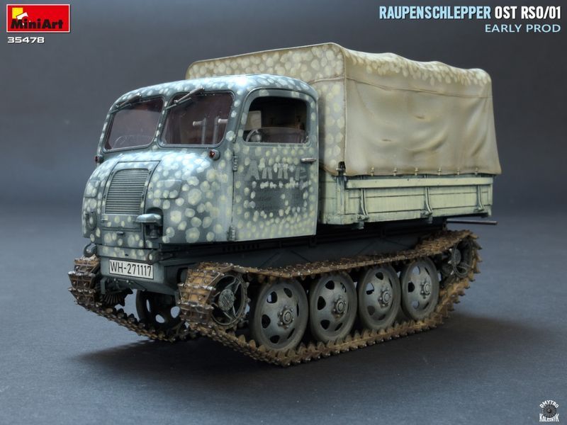Німецький всюдихідний тягач 1/35 Raupenschlepper Ost RSO/01 Early Prod MiniArt 35478 , збірна модель Мініарт MA35478 фото