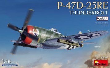 Американський винищувач 1/48 (P-47D-25Re Thunderbolt Basic Kit) MiniArt 48009 , збірна модель Мініарт MA48009 фото