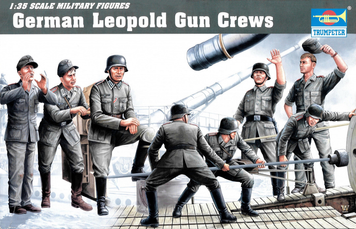 Немецкий артиллерийский расчёт 1/35 Leopold Gun Trumpeter 00406 , сборная модель расчет Трумпетер TR00406 фото