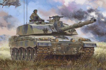 Британський основний бойовий танк 1/48 Challenger II HobbyBoss 84852 , збірна модель обт Челенджер Хобібос HB84852 фото