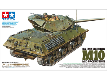Американский истребитель танков 1/35 M10 Wolverine Mid Tamiya 35350 , сборная модель пт-сау Росомаха Тамия TAM35350 фото