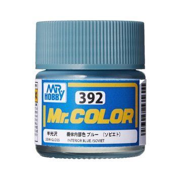 Акрилова фарба Mr.Color Внутрішній блакитний радянський (Interior Blue) Mr.Hobby C392 C392 фото