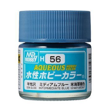 Акриловая краска Aqueous Hobby Colors Голубой (Intermediate Blue) Mr.Hobby H056 H056 фото