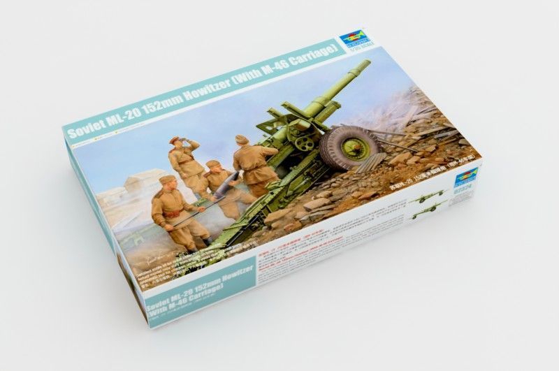 Советская гаубица 1/35 152-мм МЛ-20 с лафетом М-46 Trumpeter 02324 , сборная модель гаубица МЛ20 Трумпетер TR02324 фото