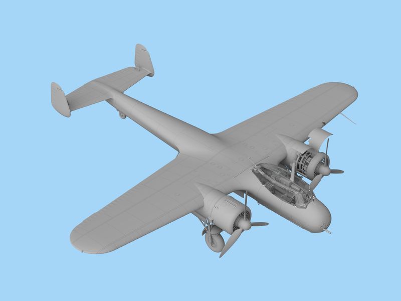 Сборная модель ICM 1/48 Do 17Z-7, Немецкий ночной истребитель 2 Мировой войны 48245 ICM48245 фото