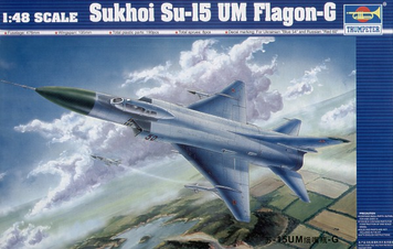 Cоветский истребитель-перехватчик 1/48 Су-15УМ Flagon-G Trumpeter 02812 , сборная модель истребитель Трумпетер TR02812 фото