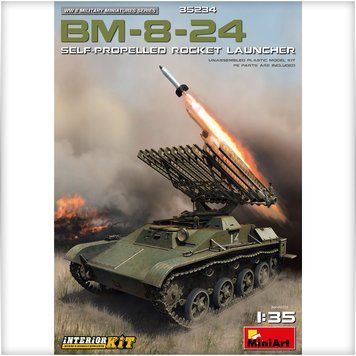 Советская реактивная система залпового огня 1/35 БМ-8-24 на базе Т-60 (Interior Kit) MiniArt 35234 MA35234 фото