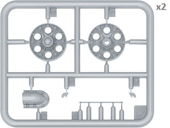 Радянські катки 1/35 для Т-34 1942-43 (T-34 Wheels) MiniArt 35239 , збірна модель деталювання Т-34 Мініарт MA35239 фото