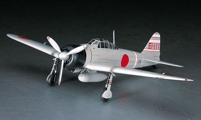 Збірна модель 1/48 японський палубний винищувач Mitsubishi A6M2b Zero Fighter Type 21 Hasegawa 19143 HS19143 фото