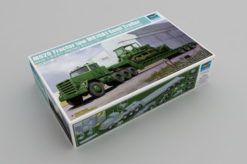 Американский тягач с полуприцепом 1/35 M920 & M870A1 Trumpeter 01078 , сборная модель тягач Трумпетер TR01078 фото