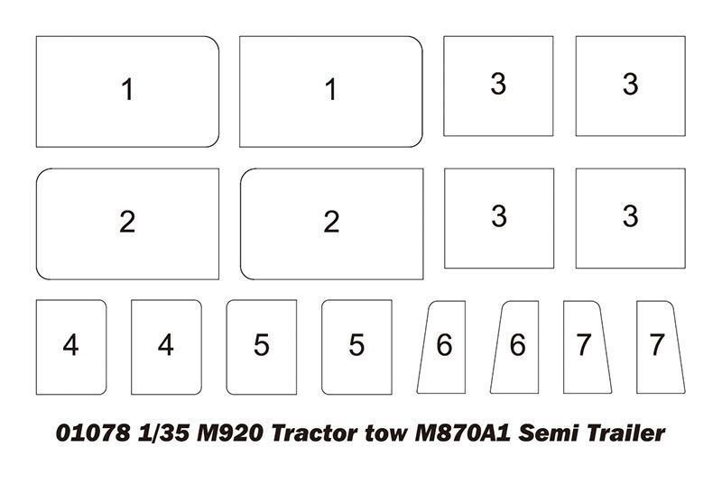 Американский тягач с полуприцепом 1/35 M920 & M870A1 Trumpeter 01078 , сборная модель тягач Трумпетер TR01078 фото