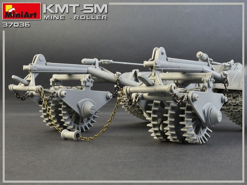 Радянський мінний трал 1/35 КМТ-5М MiniArt 37036 , збірна модель трал КМТ Мініарт MA37036 фото