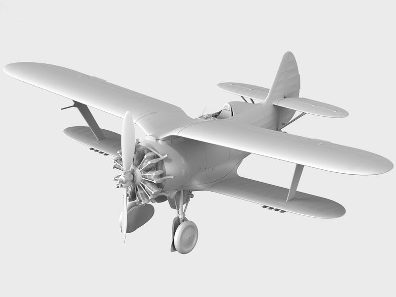 Збірна модель ICM 1/32 I-153 "Чайка", Радянський винищувач 2 Світової війни (32010) ICM32010 фото