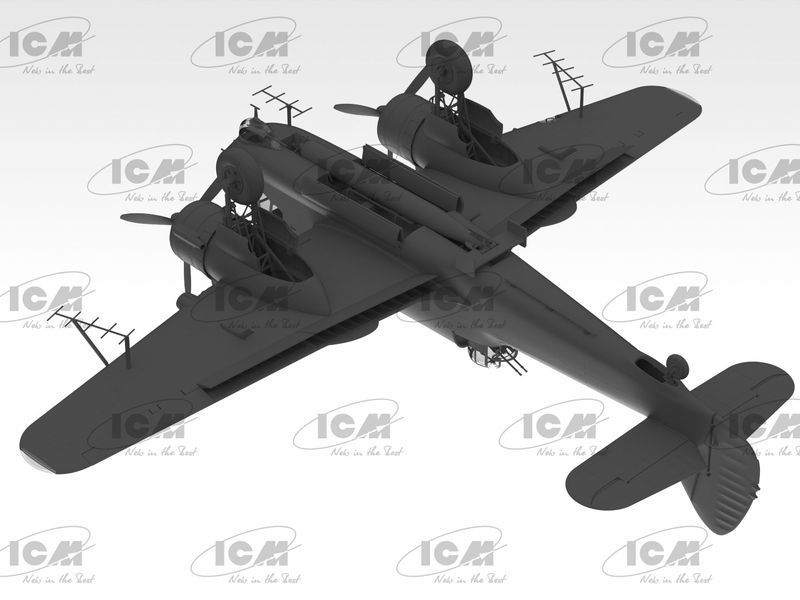 Сборная модель ICM 1/48 Bristol Beaufort Mk.IA с тропическим фильтром 48311 ICM48311 фото