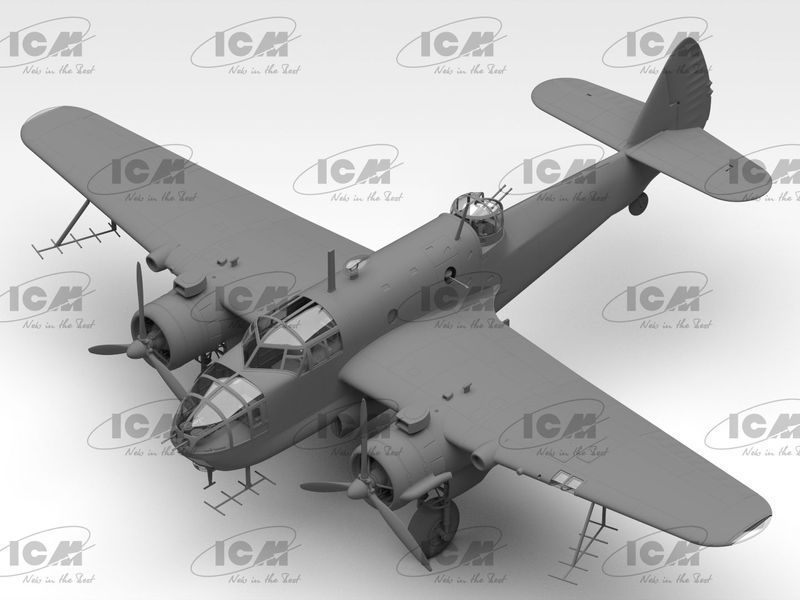Сборная модель ICM 1/48 Bristol Beaufort Mk.IA с тропическим фильтром 48311 ICM48311 фото