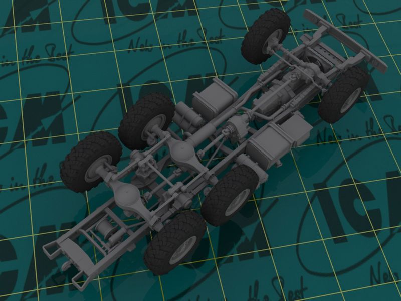 Сборная модель ICM 1/35 Советский 6-колесный военный грузовой автомобиль 35001 ICM35001 фото