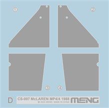 Сборная модель 1/24 Автомобиль Макларен MP4/4 1988 Менг CS-007 CS-007 фото