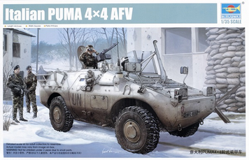 Итальянский бронетранспортер 1/35 Puma 4x4 Trumpeter 05525 , сборная модель бтр Пума Трумпетер TR05525 фото
