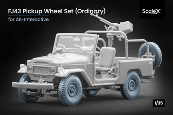 Набор колес 1/35 для FJ43 (AK-Interactive) Scale X WM-35033 , набор деталировки Скейл Х WM-35033 фото
