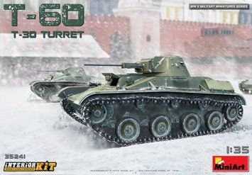 Радянський легкий танк 1/35 Т-60 з баштою Т-30 (T-60 T-30 Turret) MiniArt 35241 , збірна модель Мініарт MA35241 фото