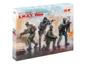 Сборная модель ICM 1/24 Команда S.W.A.T. 4 Фигуры DS 2401 ICMDS2401 фото