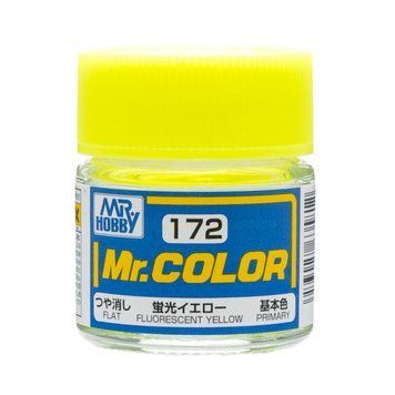 Акрилова фарба Mr.Color Флуоресцентний жовтий (Fluoerscent Yellow) Mr.Hobby C172 C172 фото