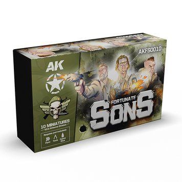 Збірна модель 28/30 мм набір фігурок Сини Фортуни 101st Airborne Division AK-Interactive AKFS0010 AKFS0010 фото