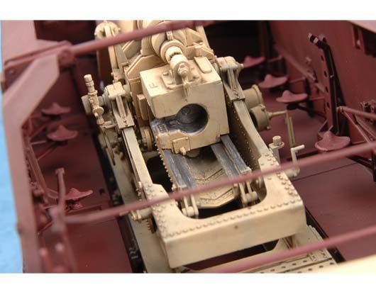 Немецкая самоходная гаубица 1/35 Tiger Grille 21cm Morser 18/1 Trumpeter 01540 , сборная модель сау Трумпетер TR01540 фото