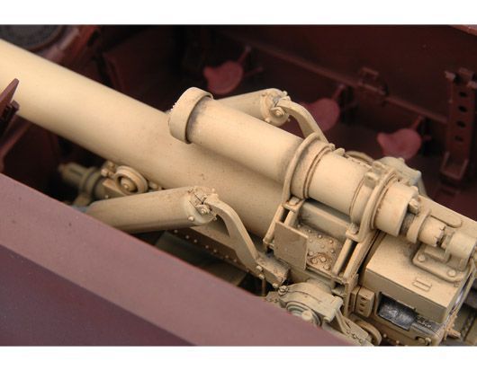 Немецкая самоходная гаубица 1/35 Tiger Grille 21cm Morser 18/1 Trumpeter 01540 , сборная модель сау Трумпетер TR01540 фото