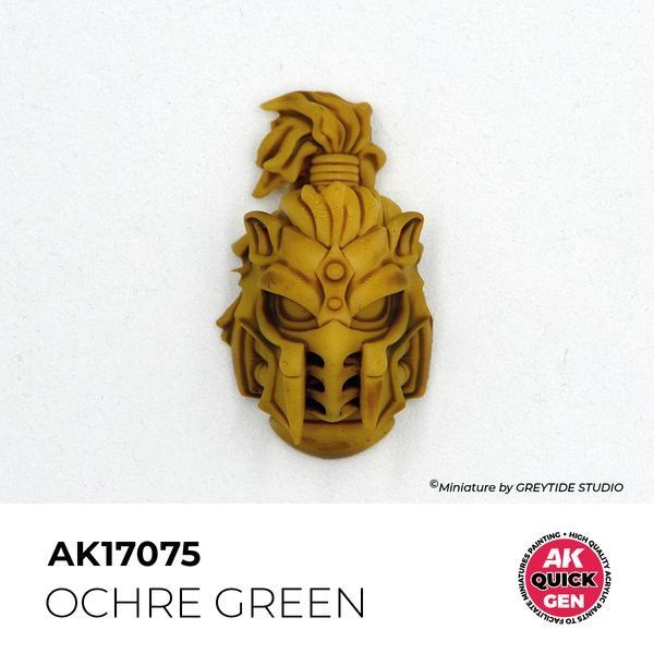 Акрилова фарба OCHRE GREEN / Охрано-зелена (військовий) QUICK GEN COLOR AK-interactive AK 17075 AK17075 фото