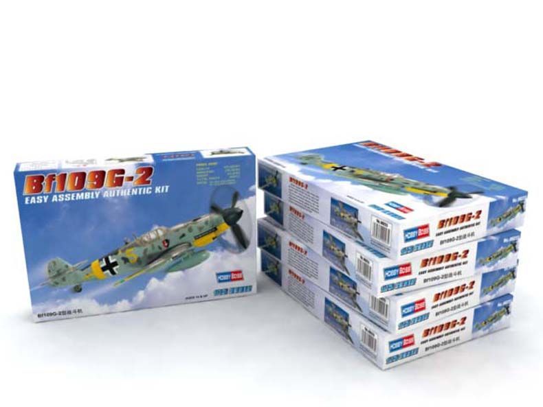 Німецький винищувач 1/72 Messerschmitt Bf 109 G-2 HobbyBoss 80223 , збірна модель Мессершмідт Хобібос HB80223 фото