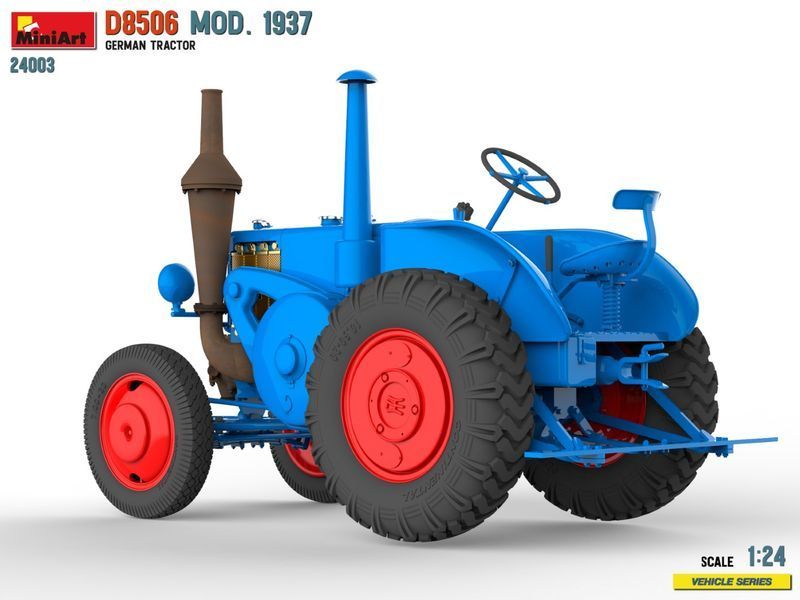 Німецький трактор 1/24 D8506 мод. 1937 MiniArt 24003 , збірна модель Мініарт MA24003 фото