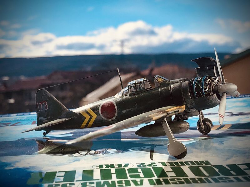 Японский палубный истребитель 1/72 Mitsubishi A6M3 Zero Model 22 Tamiya 60785 , сборная модель самолета Тамия TAM60785 фото