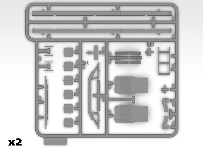 Сборная модель ICM 1/35 Советский 6-колесный армейский автомобиль с закрытым кузовом 35002 ICM35002 фото