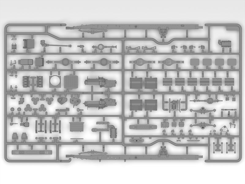 Сборная модель ICM 1/35 Советский 6-колесный армейский автомобиль с закрытым кузовом 35002 ICM35002 фото