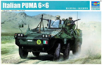 Итальянский бронетранспортер 1/35 Puma 6&times;6 Trumpeter 05526 , сборная модель бтр Пума Трумпетер TR05526 фото