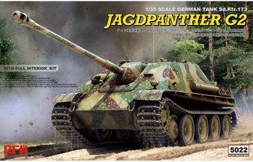 Немецкий истребитель танков 1/35 Ягдпантера (Jagdpanther G2 Interior) Rye Field Model RM-5022, сборная модель RM-5022 фото