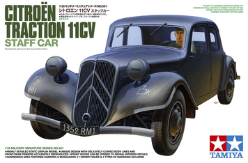 Французький штабний автомобіль 1/35 Citro&euml;n Traction 11CV Tamiya 35301 , збірна модель штабний Сітроен Тамія TAM35301 фото