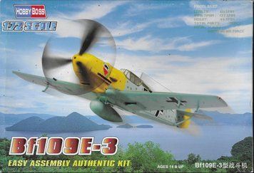 Збірна модель 1/72 німецький винищувач Bf 109 E-3 Fighter HobbyBoss HB80253 HB80253 фото