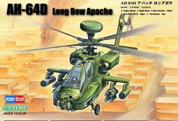 Сборная модель 1/72 американский вертолет Boeing AH-64D Apache HobbyBoss HB87219 HB87219 фото