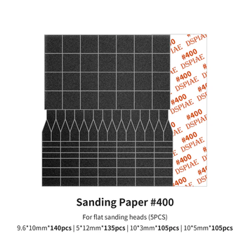 Шлифовальная бумага для насадок #400 (Sanding Paper for Flat Sanding Heads) Dspiae SP-ES04 SP-ES04 фото