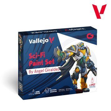 Набор красок и миниатюра &laquo;Научно-фантастический&raquo; Sci-Fi Paint Set 12 шт Vallejo Game Color 72313 VAL 72313 фото