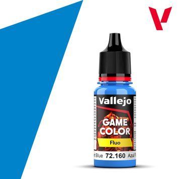 Акрилова фарба Флуоресцентний Синій (Fluorescent Blue) Vallejo VAL 72160 VAL 72160 фото