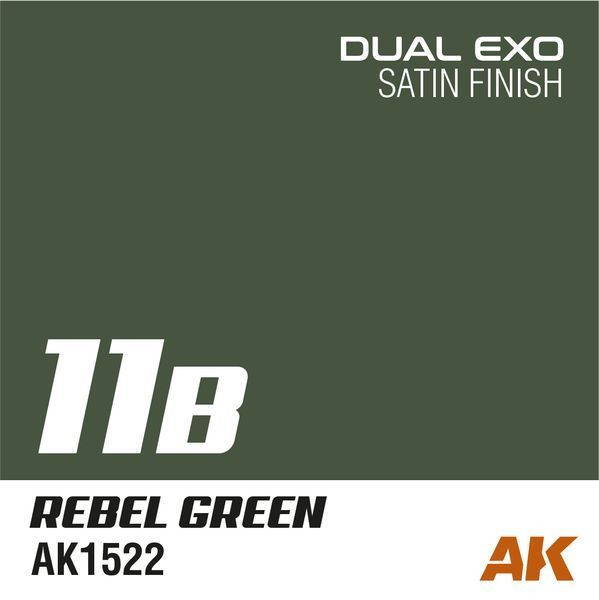 Набір акрилових фарб Зелений Ghost Green & Rebel Green Dual Exo Set 11 AK-Interactive AK1555 AK1555 фото