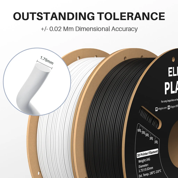 Філамент / Пластик ELEGOO PLA Pro Filament &Oslash;1.75 мм - Чорний (Black) 1 кг 50.203.0188 фото
